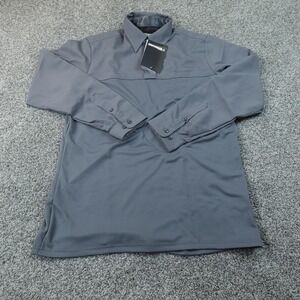 NEW Blauer Polo Shirt Mens L Gray Long Sleeve BDU Armorskin Base Uniform Work